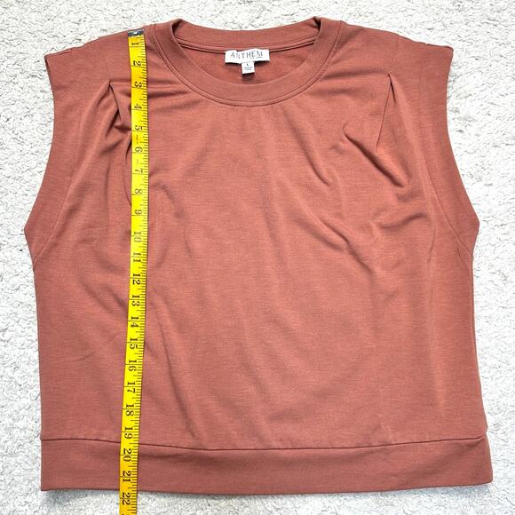 Anthem The Label Good Life Modal Blend Pullover Pleat Shoulder Knit Top Sz: L - Picture 4 of 7